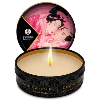 Vela De Masaje Shunga Pétalos De Rosa
