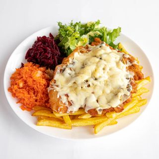 Filet z pieczarkami i serem