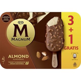 Helado Magnum Almendras Pack 3+1 Uds