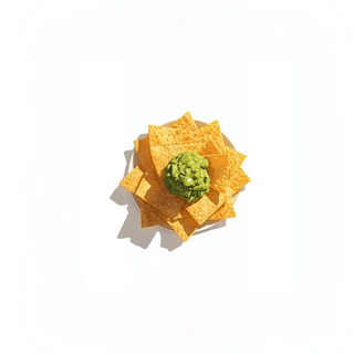 Nachos con guacamole e salsa messicana