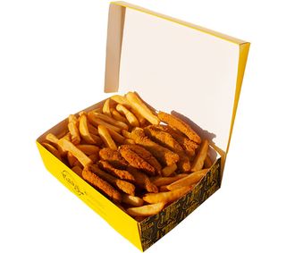 Patatas fritas + Combinados de pollo (10un)