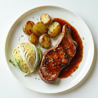 Zestaw zupa pomidorowa + kotlet schabowy