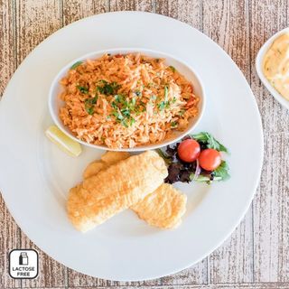 Filetes de Pescada com Arroz de Berbigão