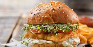 Fish burger menù