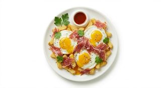 Huevos Rotos Con Jamón