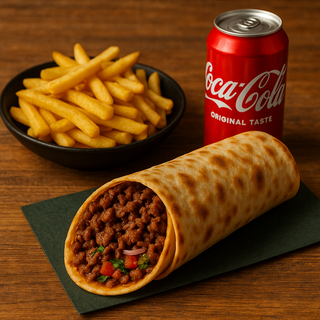 Menú Pizza Turca enrollada 