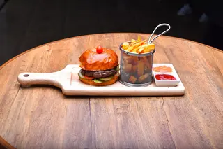Fried chicken burger