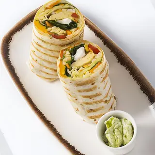 Summer chicken wrap