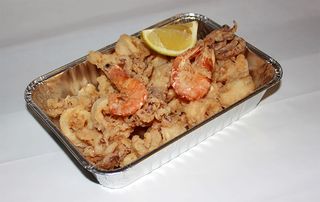Frittura di gamberi e calamari