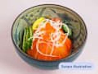 Chirashi salmon