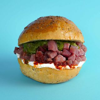 Burger tartare di tonno