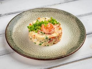 Олів'є з білоногими креветками (250g)