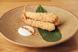 Tiger Shrimps in Rice Pearls