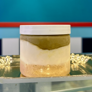 Cheesecake con crema di pistacchio