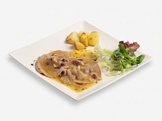 Escalope De Ternera Blanca Con Tomate