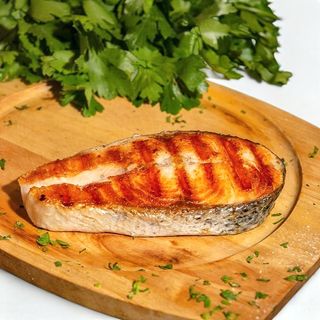 Rondele de somon la gratar