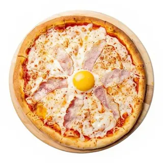 Pizza bacon huevo
