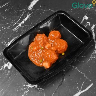 Mandonguilles amb sípia i pesols