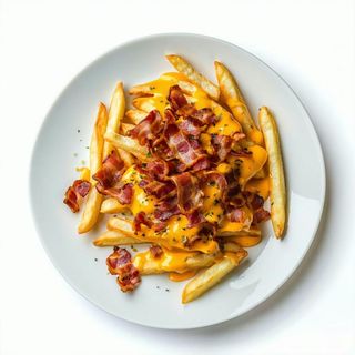 Patatine con cheddar e bacon media