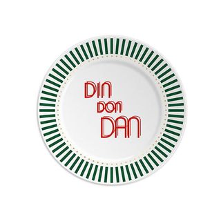 DIN DON DAN - Piatto in porcellana 16 cm