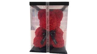 Kwiatowy Miś King Size Czerwony