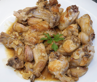 Carne De Conejo Al Ajillo