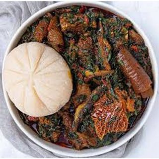 vegetable  Soup and Swallow