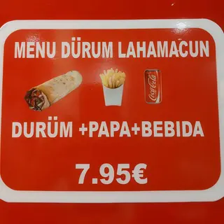 Menú Lahamacun