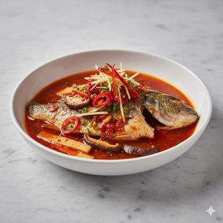 66-Pesce in salsa piccante