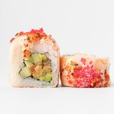 Prawn nigiri roll