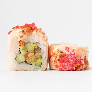 Prawn nigiri roll