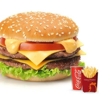 Panino Doppio Cheese Burger singolo