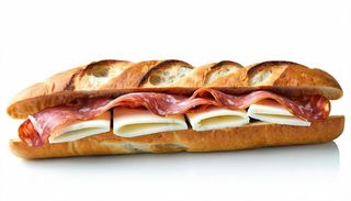 Panino salame e mozzarella