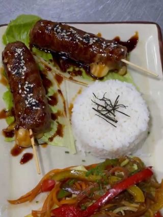 Brochettes Bœuf Au Fromage Pané