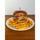 Beef Burger And chips