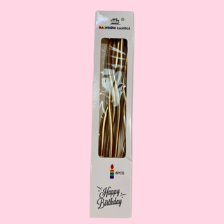 Velas doradas onduladas 