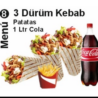 Menú 8 3 Durum kebab
