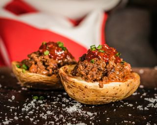 Potato Skins cili con carne
