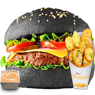 Black Angus Burger Meniu 650g