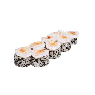 Рол з креветкою в ікрі масаго