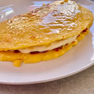 Cachapa de queso de mano