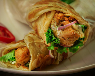 Kurczak Malai Tikka BBQ paratha