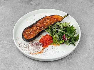 Баклажан глазурований в місо, мармелад з томатів, йогурт-сумах (260g)