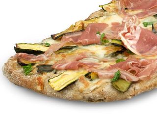 Pizza bianca zucchine e pancetta