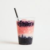 Mleko z jogurtem borówka