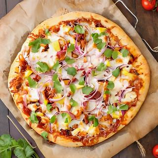 Hawaii chicken barbecue pizza