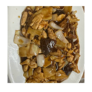 Lulas com Cogumelos Chineses