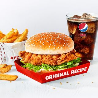 Chicken fillet burger menù