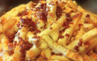 Patatas Gratinados con bacon cheddar mozarella