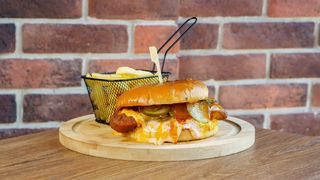 Spicy chicken burger  + Coca-Cola 0.33l